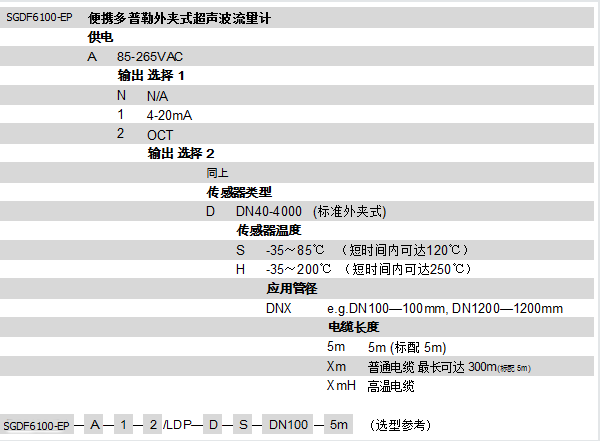 SGTF1100-EP便攜式時(shí)差超聲波流量計(jì)